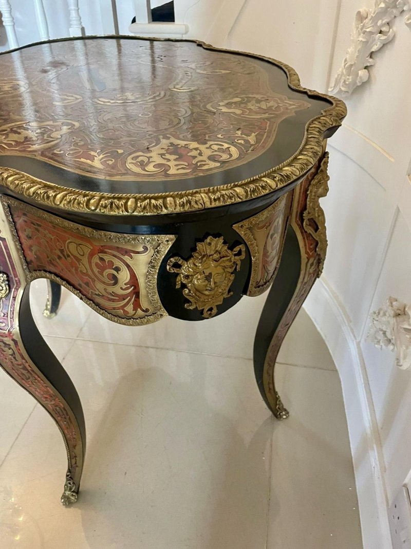 Antique French Boulle Centre Table - Image 6